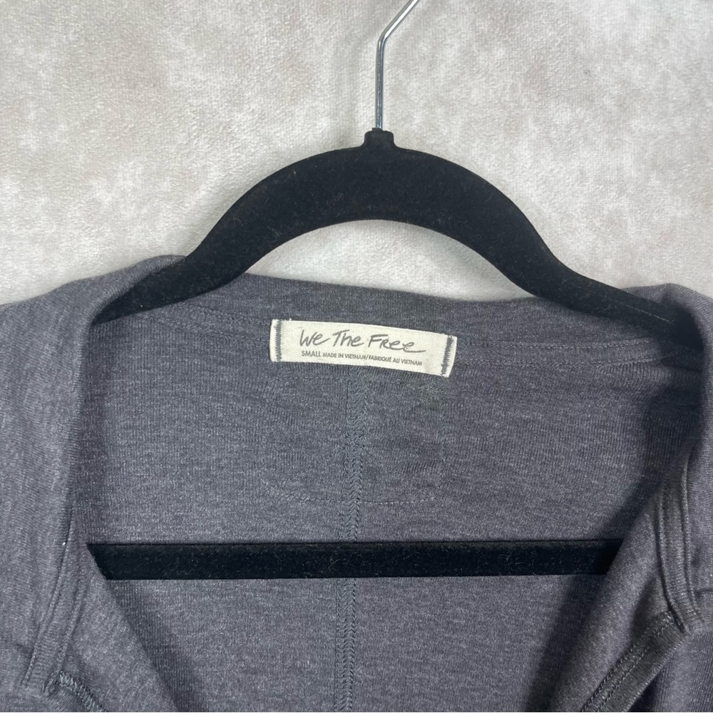 We The Free People x Revolve Summer Romance Crop Polo In Gray Size S - Picture 3 of 4